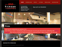 Tablet Screenshot of picanharestaurant.com